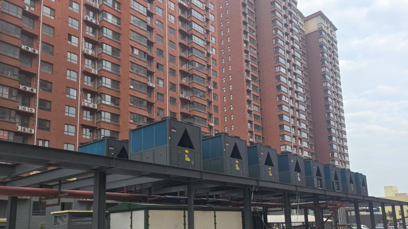 河北邯郸大名红郡豪庭小区空气能集中供暖改造项目